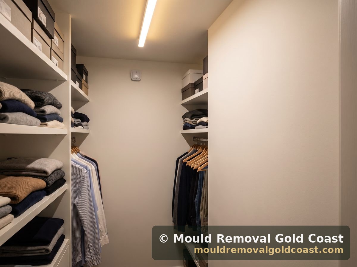 Closet Wall after treatment